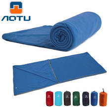 AOTU Ultra-light Sleeping Bag Portable Polar Fleece Sleeping Bag Spring Winter Liner for Camping Travel Camping Accessories 2024 - buy cheap