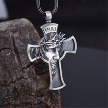 Fashion Jesus Christ Cross Necklace Men Jewelry Choker Necklace Women Statement Necklaces For Women Black Rope Necklaces New 2024 - buy cheap