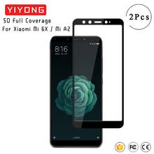 YIYONG 9D Full Cover Glass For Xiaomi Mi 6X Mi6x Tempered Glass Xiomi A2 Screen Protector For Xiaomi Mi A2 Lite Full Glue Glass 2024 - buy cheap