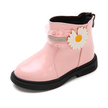 Zapatos de princesa con flores para niño, botines de charol para niña de 6 años, invierno, 2020 2024 - compra barato