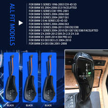 Car Styling For BMW E39 E46 E53 E60 E61 E63 E64 E83 E81 E82 E87 E90 E91 E92 Automatic Car Black Knob Lever Shifter 2024 - buy cheap