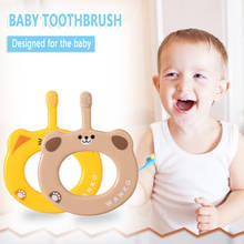 Baby Toothbrush Small Anti-card Throat Soft Hair Toothbrush Hand Ring Training Grip Cute Cartoon Toothbrushes Care Tool 2024 - buy cheap