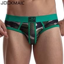 4PCS/LOT JOCKMAIL Briefs Men Underwear Penis Pouch Comfortable Underpants Gay Jockstrap Slip Underwear Men Briefs Mesh Cueca 2024 - buy cheap