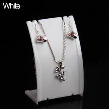Pendant Necklace Chain Earring Bust Neck Shape Plastic Display Stand Showcase New 2024 - buy cheap