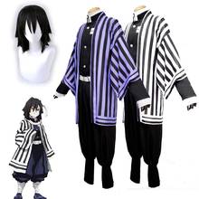 Costume Iguro Obanai Cosplay Wig Demon Slayer Kisatsutai Uniform Anime Black Hair Halloween Adult Kimono Sets 2024 - buy cheap