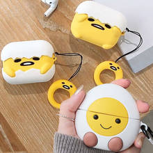 For Airpods Pro 3D Cute Cartoon Lazy Egg Earpods Case for Apple Airpods 1 2 3 Soft-boiled Eggs Wireless Earphone Headset Cover 2024 - buy cheap