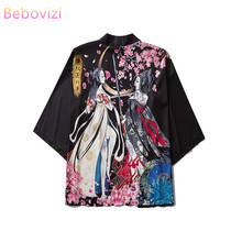 Kimono Harajuku japonés para mujer, Tops y blusas para hombre, ropa asiática Haori Obi, cárdigan de playa para verano, s-xxl, 2020 2024 - compra barato