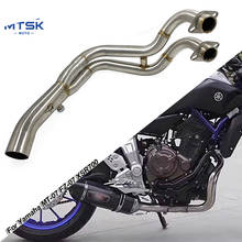 Motorbike Exhaust Muffler Contact Middle Pipe Full System For Yamaha MT-07 FZ-07 MT07 2013 2014 2015 2016 2017 XSR700 16-17 2024 - buy cheap