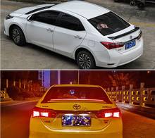 New Design Rear Wing Spoiler For Toyota For Corolla 2014 2015 2016 2017 2018  Flowing Brake Lamp Trunk ABS Plasti Spoiler Wing 2024 - buy cheap