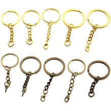 10pcs/lot 25 30 mm Metal Key Rings Key Chains with Lobster Clasps Keyrings Split Rings KeyChains Wholesale 2024 - buy cheap