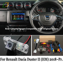 Cámara de marcha atrás para Renault Dacia Duster II HM, 2018 ~ presente, pantalla Original/HD, gran angular, cámaras de visión trasera de coche 2024 - compra barato
