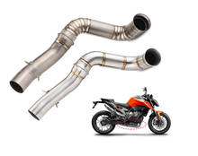 Exaustão da motocicleta catalisador excluir tubo de escape mid link tubo para ktm 790 duke 2018 2019 2020 deslizamento-on duke 790 2024 - compre barato