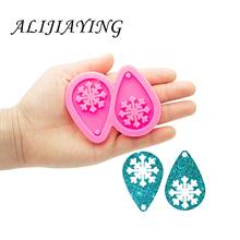 Shiny Silicone Resin Christmas Tree/snowflake Earrings Molds , Epoxy Silicone mold, Clay Molds wholesale DY0772 2024 - buy cheap