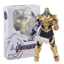 Figura de super herói colecionável avengers 20cm, brinquedo pvc thanos 2024 - compre barato