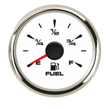Puntero medidores de nivel de combustible con retroiluminación roja, indicador de nivel de tanque de aceite 3/4 para coche, camión, barco, motocicleta, 52mm 2024 - compra barato