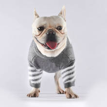 Suéteres de diseño para perros pequeños, suéter con estampado de letras para cachorros, abrigo suave de lujo a la moda, disfraz de Bulldog Francés 2024 - compra barato