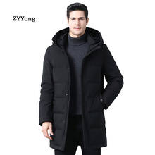 Casaco unissex parka, jaqueta grossa com capuz preto e branco 2024 - compre barato