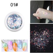 Gel de lentejuelas para uñas, purpurina holográfica en polvo, para decoración de fiestas, TSLM1 2024 - compra barato