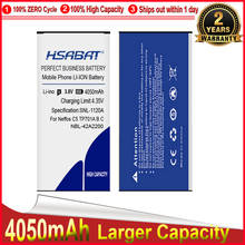HSABAT 0 Cycle 4050mAh NBL-42A2200 Battery for neffos C5 TP701A B C E High Quality Mobile Phone Replacement Accumulator 2024 - buy cheap