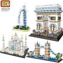 LOZ-MINI bloques de construcción, arquitectura clásica de fama mundial, puente de Torre/burj al arab, Colección, regalo para niños, juguete de exposición diy 2024 - compra barato