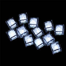 Luminária led de cubos de gelo, 48 peças, multicolorida, com sensor de líquido, brilho, para bar, clube, festa de casamento, champanhe 2024 - compre barato