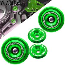 Cor verde para kawasaki z900 z 900 2017 2018 2019 acessórios da motocicleta quadro tampas buraco capa plug kit decoração carenagem guarda 2024 - compre barato