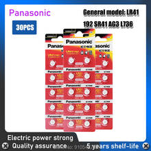 30PCS Panasonic 1.55V Alkaline AG3 Cell Coin Battery Batteries For Watch Toys AG3 G3A L736 192 LR41 Button Batteries 2024 - buy cheap