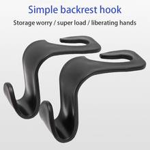 AOZBZ Car Organizer Storage Holder for Shopping Bag Car Seat Back Hook for Bags Vehicle Hidden Headrest Hanger Clips 2024 - buy cheap