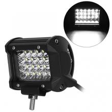 24LED 4 filas 72W coche LED luz de trabajo IP67 impermeable SUV faro estroboscópico luz proyector 2024 - compra barato