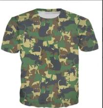 Plstar cosmos camuflagem militar gato camiseta masculina mulher plus size XS-7XL t camisa verão venda quente mangas curtas t camisa masculina topos 2024 - compre barato