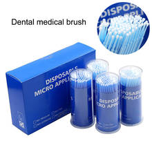 100 pçs/caixa dental micro escova de materiais descartáveis aplicadores de dentes varas higiene oral cuidados com os dentes nov99 2024 - compre barato