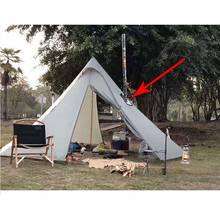 Tent Stove Jack Fire-Resistant Pipe Vent Accessory for 4 Seasons Canvas Camping Bell Tent 2024 - buy cheap