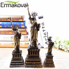 Ermakova estátua de metal vintage, estátua da liberdade, réplica de bronze, modelo de liberdade, lembrança de nova york, decoração de mesa de home office 2024 - compre barato