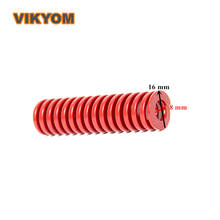 Resorte de troquel de compresión de estampado en espiral, 5 piezas de 16mm x 8mm de diámetro exterior, resorte de bobina de molde de acero de aleación roja de carga media 2024 - compra barato