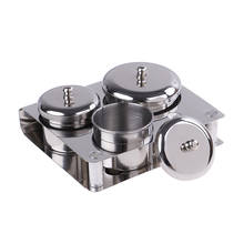 3Pcs Mini Powder Liquid Set Stainless Dappen Dish Cups Salon Manicure Acrylic Powder Liquid Container Organizer Tray Dappen Dish 2024 - buy cheap