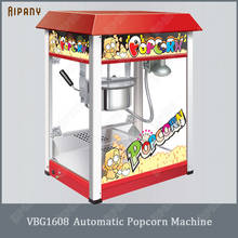 Máquina automática de pipoca vbg1608, máquina elétrica de fazer pipoca e pipoqueira comercial de 1300w 2024 - compre barato