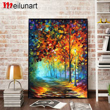 Night woods scenery 5d diy diamond painting cross stitch full square round drill diamond embroidery kits wall decoration AS1361 2024 - buy cheap