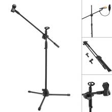Black Swing Boom Floor Metal Microphone stand  Ajustable Stage Microphone Holder Tripod for Performance Live 2024 - buy cheap