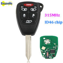 6 button remote key 5+1 button ID46 chip 315MHZ small button M3N5WY72XX For Chrysler Town & Country for Dodge Grand Caravan 2024 - buy cheap