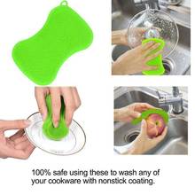 Multifunctional Super Soft Silicone Dishwashing Brush Dishwashing Cloth Brush Cleaning Kitchen Dish Thickened Decontaminati Y2K5 2024 - buy cheap