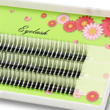 Kimcci 120knots/Case Natural 3D Volume Effect Eyelash Extension Individual Mink Faux Eye Lashes Professional Fake Grafting Cilia 2024 - buy cheap