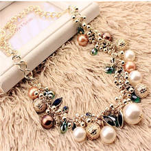 Luxury Simulated Pearl Choker for Women Wedding Party Great Gifts Fashion White Red Statement Collar Necklace Wholesale Jewelry 2024 - buy cheap