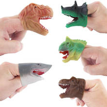 5pcs Cartoon Dinosaur Finger Puppet Toys Children Role Play Parent-Child Interactive Storytelling Puzzle Finger Puppet Toy 2024 - buy cheap