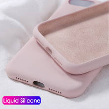 Shockproof Original Silicone Case For Apple iPhone 11 Pro Max 6S 7 8 Plus X XS MAX XR Case Cute Candy Color Thin Soft Back Cover 2024 - buy cheap
