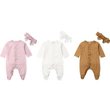 Casual Newborn Kids Infant Baby Boy Girl Cotton Romper Jumpsuit Clothes Outfit Sleeping Pantyhose Clothes With 0-12M 2024 - buy cheap
