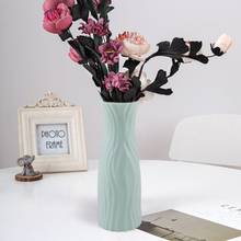 Пластиковая ваза для оригами, имитация керамического цветочного горшка в скандинавском стиле, украшение для дома 2024 - купить недорого