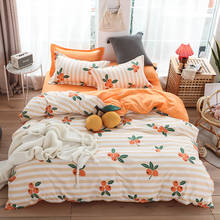 Mini flor fruta festa crianças conjuntos de cama capa edredão macio folha fronha roupa roupa cama crianças presente do bebê 2024 - compre barato