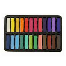 Non-Toxic Hair Chalk Temporary Hair Dye Color's Soft Pastels Salon Set Kit (24 PCS) 2024 - buy cheap