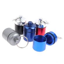 1PCS WaterProof Aluminum Drug Pill Cases Bottle Holder Container For Medicines Hot Sale Pillbox Keychain Pill Box pill box 2024 - buy cheap