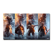 Battlefield 1 Soldiers Hot Game Wall Sticker Silk Poster Art Light Canvas Home decoration, spray painting, Canvas printings, fabric cloth, Silk cloth, waterproof ink 2024 - buy cheap